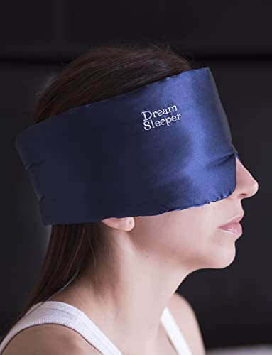 Dream Sleeper Hypoallergenic Sleep Masks For Sleeping | Chronic Migraine | | Side And Back Sleep Mask | Free Lifetime s. Large Straps, Silky Total Blackout Mask. Dream Sleeper Mascara Dormir | Women Men
