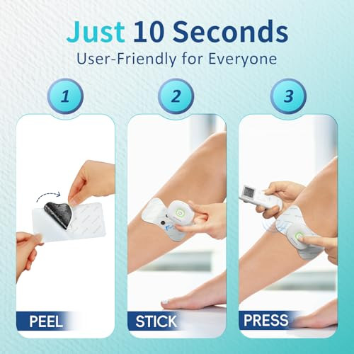 Comfytemp Wireless Tens Unit Muscle Stimulator, Fsa Hsa Eligible Rechargeable Tens Unit For Pain Relief With Remote Control, Portable Pulse Muscle Stimulator For Back Shoulder Sciatica, 15 Modes