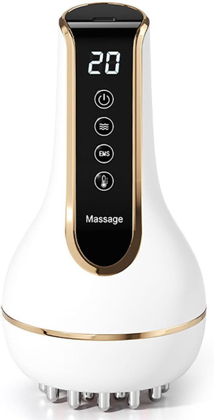 Antspertor 4-In-1 Lymphatic Drainage Massager With Heat, Red Light, Microcurrent & Vibration, Handheld Body Massager For Belly, Legs, Arms & Back