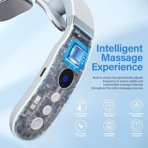 Airuntech Neck Massager, Portable Electric Neck Massager With Heat, Soothing Massage For Shoulders, Relaxing s For Men Women