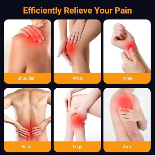 Comfytemp 4 Outputs Tens Unit For Sciatica Cover Multiple Parts, Fsa Hsa Eligible Rechargeable Ems&Massage Tens Unit Muscle Stimulator For Pain Relief With 24 Modes And Diy For Back, Shoulder, Neck