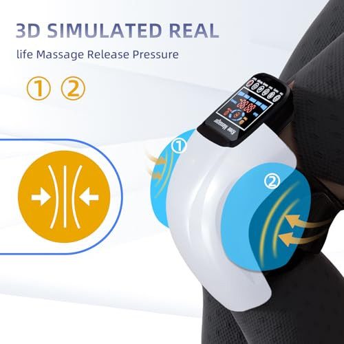 Supband Knee Massager 4 In 1 With Heat, Vibration, Red Light And 3D Massage, Cordless, Portable, Rechargeable