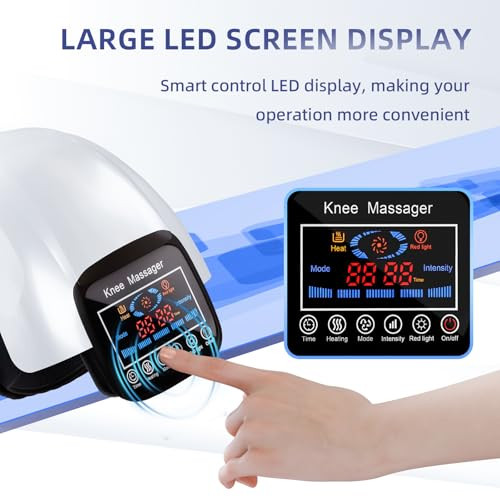 Supband Knee Massager 4 In 1 With Heat, Vibration, Red Light And 3D Massage, Cordless, Portable, Rechargeable
