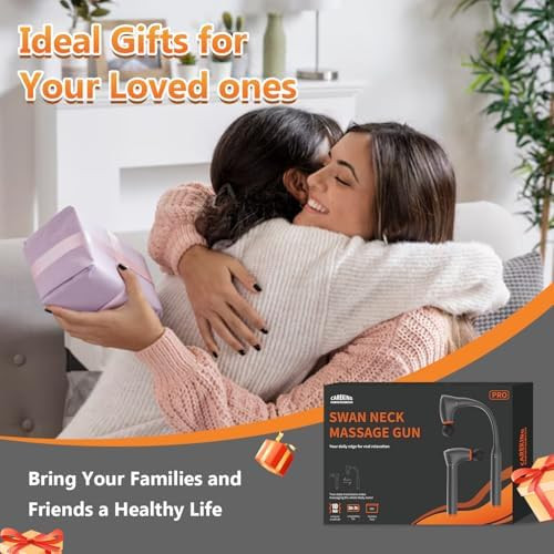 Careking We Always Care Detachable Massage Gun Deep Tissue For Shoulder,Neck, Arm, Thigh,Waist-Ergonomic Handheld Extension Back Massager For Pain Relief, Portable Muscle Massager, Best s For Women Men, Fsh-Hsa-Eligible