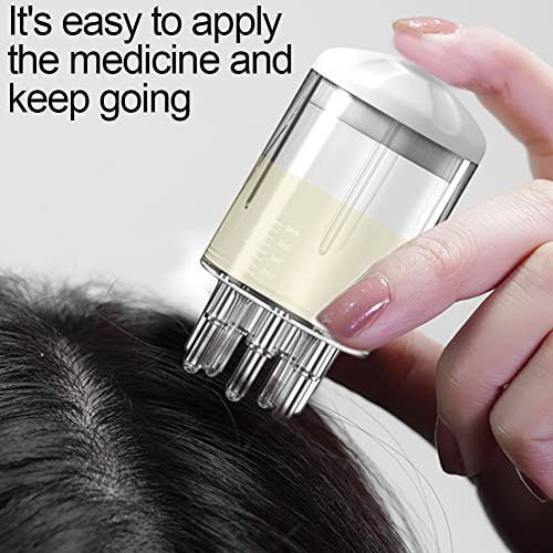 Waylenbo Scalp Applicator Comb, Oil Applicator Bottle, Hair Oil Applicators For Medicine Scalp Head Fluid Comb Essential Oil, Thick Thin Mini Head Massager, For Hair Growth Care