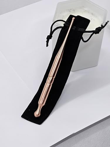 Smartyou Products Coppervive Pure Copper Acupressure & Massage Wand Dual Tip Tool For Nasal Hygiene Reflexology Stress Relief & On-The-Go Wellness With Velvet Pouch & Metal Case