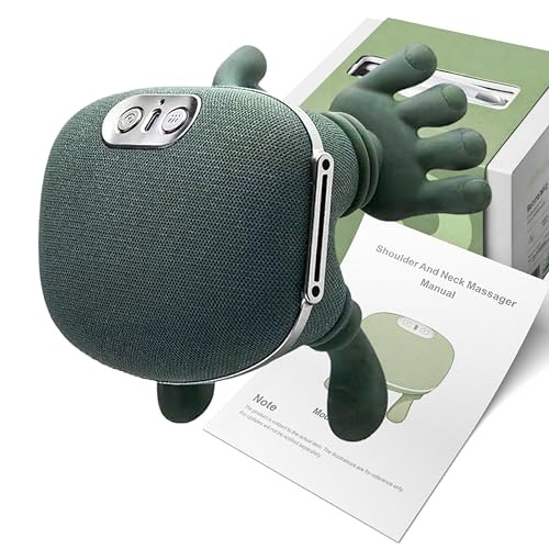 Beepwell Bionic Neck Massager With Heat, 4D Deep Kneading Shiatsu Neck And Shoulder Massager With Hand Simulation, Cordless Electric Cervical And Back Massager For Relaxation At Home (Upgraded Version 2026)