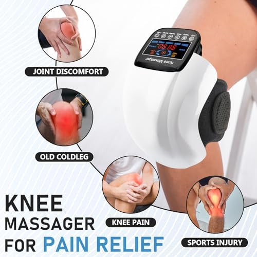 Supband Knee Massager 4 In 1 With Heat, Vibration, Red Light And 3D Massage, Cordless, Portable, Rechargeable, s For Family And Friends