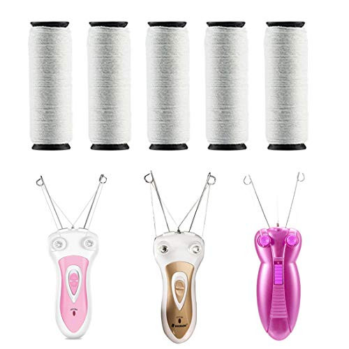 Yunai Cotton Thread For Epilator Hair Removal Hair Remover 5Pcs