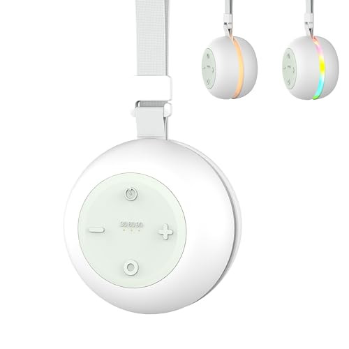 Wobrikosee Portable Sound Machine For Baby Kids Adults, Usb Rechargeable White Noise Machine With Timer Function,18 Smooth Sounds, 256-Color Changing Mood Light, Memory Function, Sound Therapy For Home, Travel