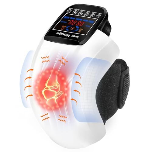 Deity Knee Massager Smart With Heat, Vibration, 3D Massage, Red Light, 4-In-1, Cordless Portable Knee Massager With Led Large Screen, s For Grandma & Grandpa