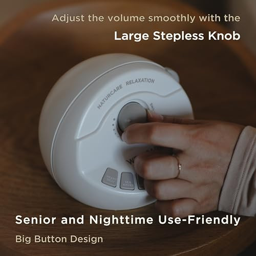 Wellcare Naturcare Sound Relaxation: White Noise & 7 Nature Sound Machine, Sleep Aid For Babies, Kids & Adults, Stepless Volume Control, Timer, Dual Power (Adapter Or Batteries, Both Not Included)