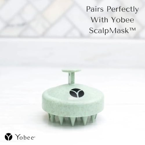 Yobee Scalp Massager - Gentle Head Massager With Soft Silicone Bristles - For Removing Dandruff & Buildup & Promoting Hair Growth - Exfoliator & Stress Relief Scalp Scrubber For All Hair Types