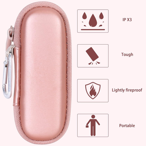 Co2Crea Hard Case And Head Compatible With Finishing Touch Flawless Facial Hair Remover Electric Face Razor For Women (Rose Gold Case + Head)