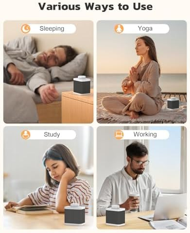 Afuosy White Noise Sound Machine With 20 Soothing Sounds, 18-48H Powerful Battery, 3 Timers Memory Function And White Noise Machine For Sleeping, Portable Sound Machine For Baby Adult Fathers Day