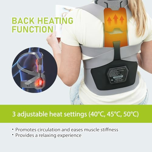 Viverde Infrared Heating Back Brace With Magnetic Support For Men And Women Adjustable Waist Belt Yoga-Grade Fabric Lumbar Support Invisible Wear Design For Posture Correction And Pain Relief