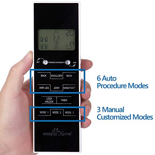 EasyaHome Easya Home Tens Unit Muscle Stimulator, Electronic Pulse Massager,Ems Tens Machine,Pain Relief Therapy Pain Management Device,Backlit Lcd Display, Otc Home Use - Fsa Eligible Handheld, Ehe010