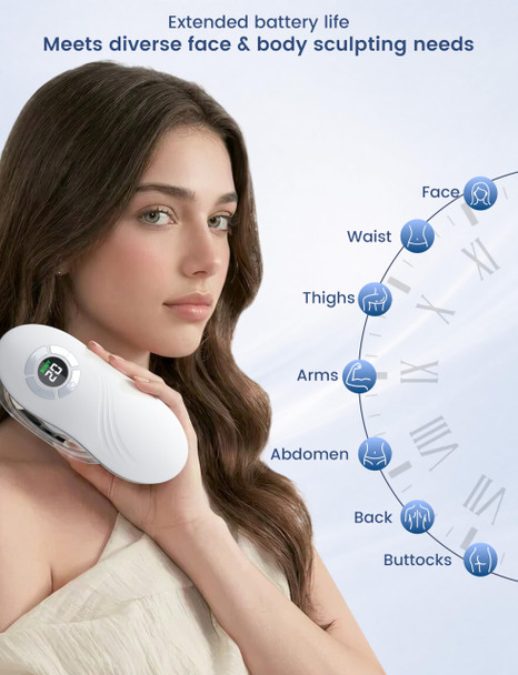 Elefbebe Body Sculpting Machine, 3-In-1 Cellulite Massage Tool With Heat Vibration, Cupping Massager For Legs Abdomen Arms Waist, Supports Skin Firming & Body Care