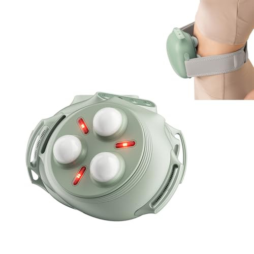 Cofamuthr Wireless Heated Abdominal Massage Belt With Natural Jade Massage Heads Cordless Waist Massager With Gentle Heat & Rotating Massage Adjustable Fit For Daily Relaxation At Home Or Office