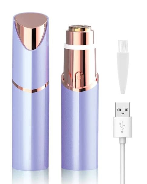 Kayzon Electric Facial Hair Remover For Women - Face Hair Removal Epilators - Lady Facial Hair Shaver Rechargeable Painless For Face Upper Lips Peach Fuzz Chin Armpit Bikini Line Legs And Body (Blue)
