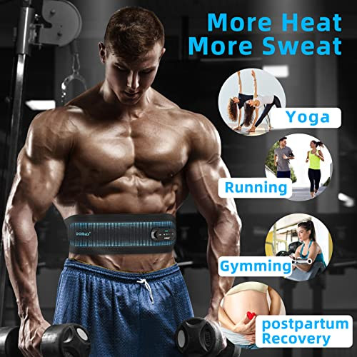 Domas Ab Stimulator Belt Ems Tens Unit For Muscle Recovery & Core Activation Bluetooth App Control 12 Modes 40 Levels Fits 28 49 Waist Home Gym Workout Men & Women