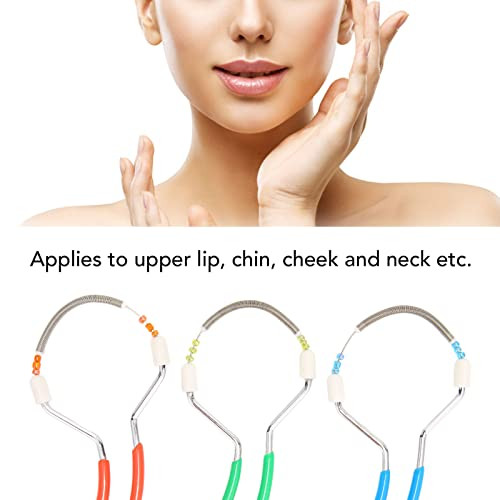 Moofey Threading Hair Removal, Hair Removal Spring, Face Threading Tool For Face Lip Hair Removal 3Pcs