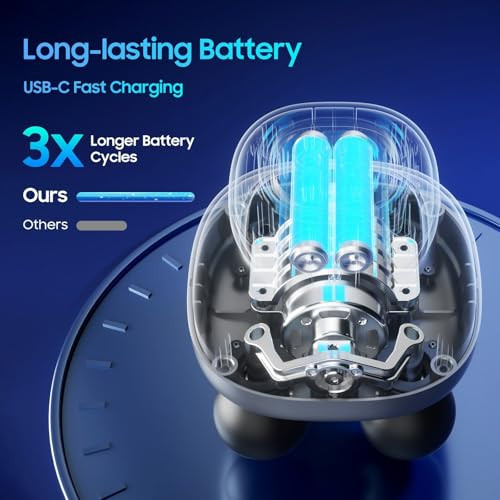 Joysuwerun Massage Gun Electric Body Massager With 4 Heads Handheld Percussion Muscle Massager Deep Tissue Back Massager For Muscle Relaxation Powerful Full Body Electric Massager Tool For Men And Women