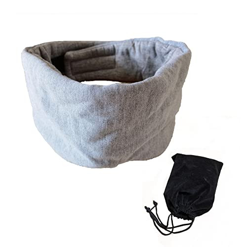Fan Wu 100 Breathable Cotton Sleep Mask Zero-Pressure Eye Mask For Side Sleepers 99 Blackout For Travel & Home Use - Includes A Premium Travel Pouch