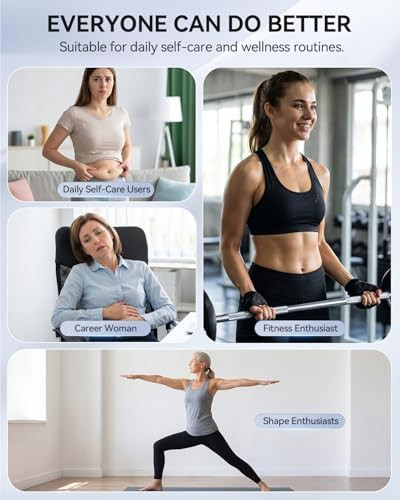 Gmoy Body Sculpting Machine, Electric Cellulite Massage Tool For Body, Home Spa Or Travel Self Care, Neck, Abdomen, Leg Soothing Massager For Muscle Tension, Portable s For Women Man, 3 Cups, Timer