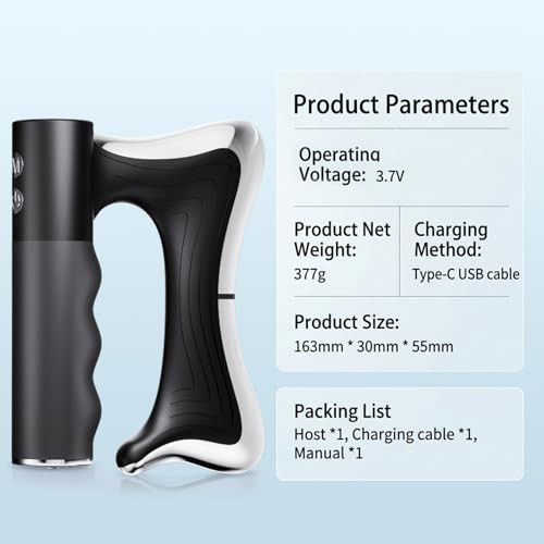 Niffpd Full Body Contour Device With Adjustable Heat Cordless Scraping Tool For Full-Body Muscle Relief & Skin Sculpting Electric Fascia Knife For Belly Arm Waist Leg