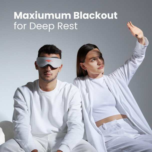Manta Sleep Manta Original Sleep Mask - Maximum Blackout Sleep Mask For Deep Sleep, Adjustable With Detachable Eye Cups, Zero Eye Pressure For Back & Belly Sleepers, Ideal For Travel, Shift Work & Daytime Sleep