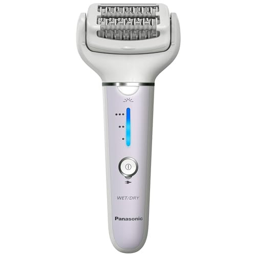 Panasonic Epilator With Gentle Cap, Electric Hair Removal Tool For Home, 3 Speed Settings, Wet Dry, Washable - Es-Ey30