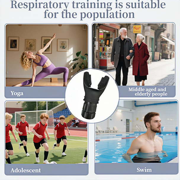 Fanbodta Portable Lung Capacity & Ab Trainer - Adjustable Resistance Breathing Exerciser For Core Strength, Swimming, Martial Arts | Medical-Grade Silicone, Compact Design With Flow Control Valve