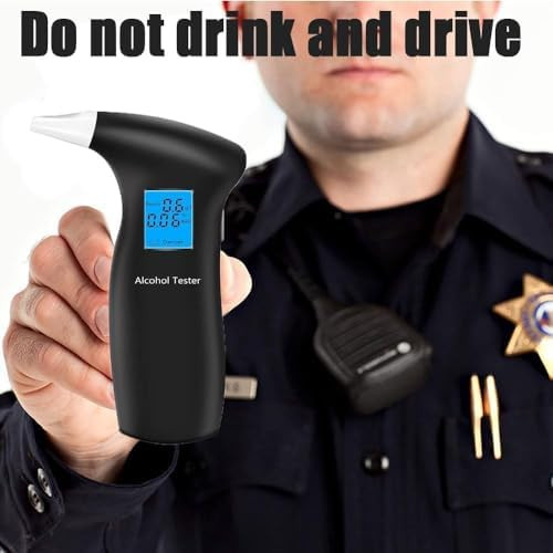 Zyncvibe Breathalyzer Alcohol Tester For Personal Use Portable Breath Alcohol Tester With Lcd Display, 12 Replaceable Mouthpieces Compact Alcohol Tester For Home Party a Travel