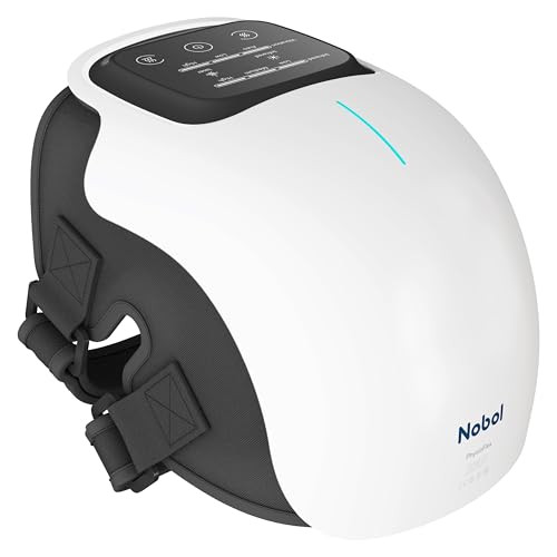 Nobol Physioflex Cordless Knee Massager For Adults Portable Heated Knee Support With Adjustable Compression And Vibration Modes For Recovery And Circulation