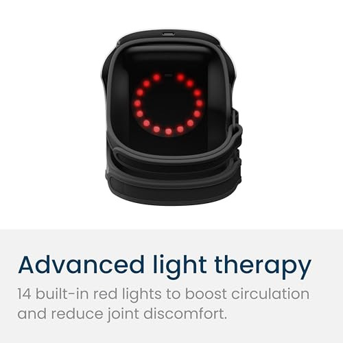 Nobol Physioflex Cordless Knee Massager For Adults Portable Heated Knee Support With Adjustable Compression And Vibration Modes For Recovery And Circulation