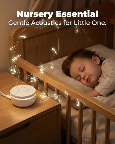 Hazen White Noise Sound Machine For Sleep, Portable White Noise Sound Machine With 30 Soothing Sounds, 3 Timers, Night Light, Memory Function For Baby Registry, Adults, Kids, Travel, Home, Office