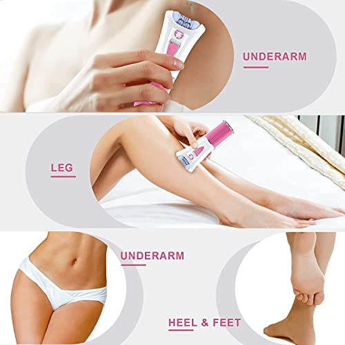 Morbex Green Glabrouse Skin Epilator, Epilators Hair Removal For Facial, Epilators With Led Light, Cordless Hair Removal Device, Epilator For Women, Facial Hair Removal For Bikini Arm Legs Armpits