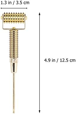 Healeved Ear Massage Acupoint Detecting Pen With Flexible Spring Roller Copper Probe For Precise Therapy And Facial Acupoint Stimulation 4.92X1.37X0.59In