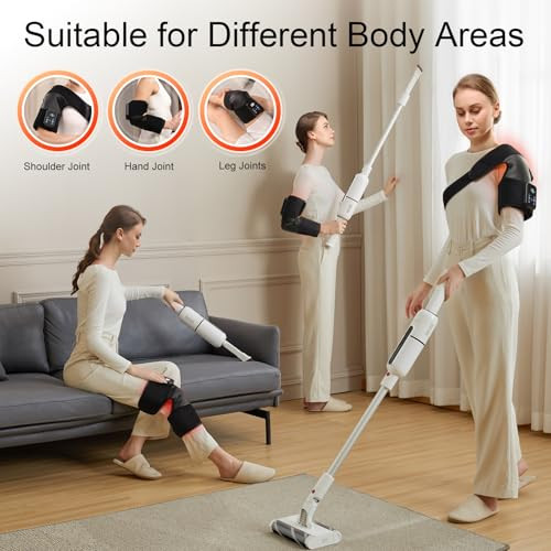 Masgre Red Light Therapy Knee Wrap With Vibration Massage, Cordless Knee Massager With Heat And Vibration For Pain Relief, s For Women Men, Brace For Knee/Joint/Elbow/Shoulder Pain Relief