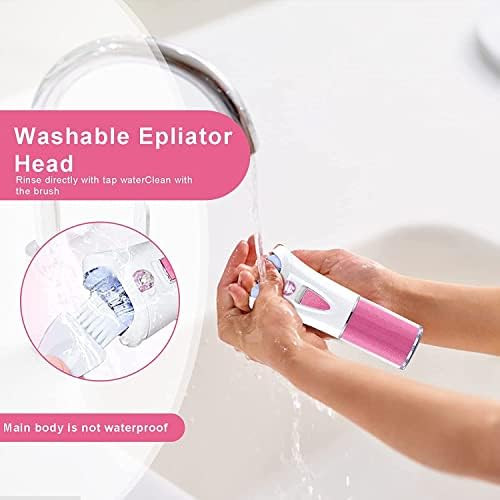 Morbex Green Smooth Glide Facial Epilator For Women, Lady Epilators Hair Removal For Face, Epilators With Led Light, Two Speed Hair Removal Device, Pluxy Facial Hair Removal For Bikini Arm Legs Armpits
