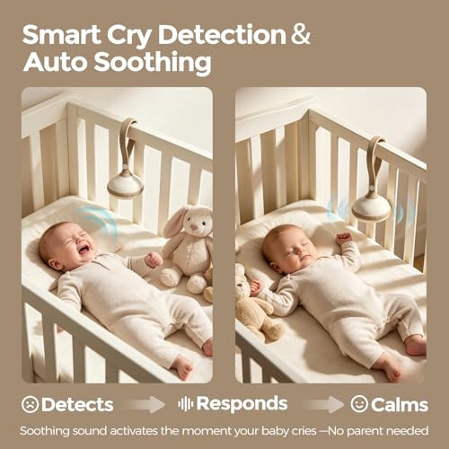 Evoceler Portable White Noise Sound Machine For Baby Adult With 9 Soothing Sound Memory Function, 64H Powerful Battery For Home Travel Office, Toddler Lock, Reinforced Clip, Baby Registry White