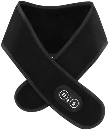 Rohvemj Cordless Neck Massager With Heat, Red Light Therapy For Neck, Neck Heating Pad For Pain, Heated Neck Wrap, 660Nm 850Nm, Fsa Eligible Hsa, Heated Neck Massager, 3000Mah Battery, Black