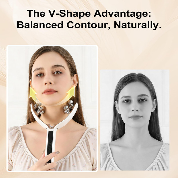 Gjmjnnw Face Massager Tool Microcurrent Device: Facial Sculpting Lymphatic Drainage Massager With Light Therapy For Enhanced Lift & Tighten.