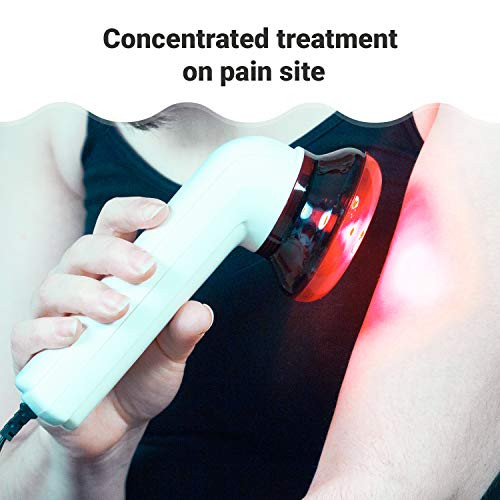 M Pain Management Technologies Red Light Therapy Infrared Heating Wand By Theralamp Handheld Heat Lamp Includes Bulb Provides Muscle Pain Relief And Increased Blood Circulation