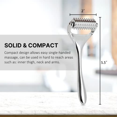 Qoowo Massage Roller, Acupuncture Roller For Muscle Pain Relief, Acupressure Massager - Deep Tissue Massage Tool For Hand, Foot, Neck, Arms, Thighs