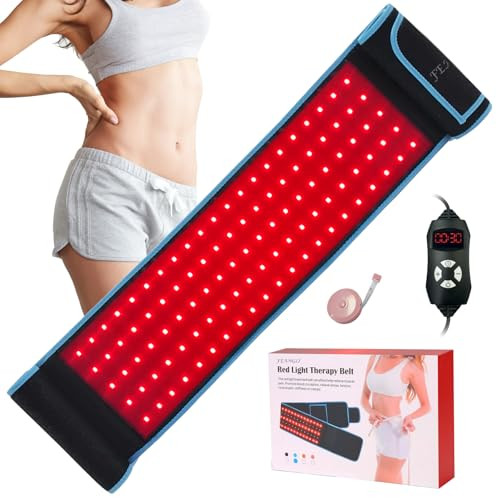 Feangli Red Light Therapy Infrared Light Therapy Belt For Body Waist Back Shoulder Leg Knee Muscle Relief, Led 660Nm 850Nm Wearable Large Red Light Belt With Timer Remote, Ideal For Woman Man
