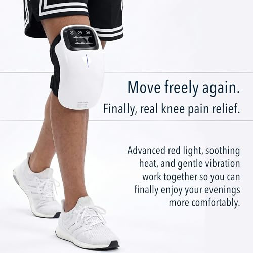 Forthiq Knee Massager Smart For Pain Relief With Heat And Red Light Therapy, 2026 Updated Edition, Relax Tight Muscles, Ideal For Men & Women, Fsa-Hsa Eligible