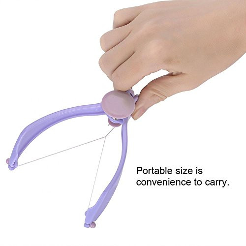 Qqmora Facial Epilator, Comfortable Facial Hair Threading Removal Abs Threading Hair Removal Epilator With 10 Cotton Lines For Women(Blister Pack)