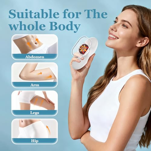Huixinline 4 In 1 Body Sculpting Machine Anti Cellulite Massage Tool Lymphatic Drainage Massager Reduce Stretch Marks & Cellulite & Tightens Skin 'For Back Belly Waist Arms Legs.